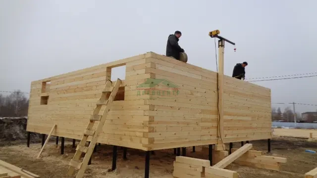 Строительство дома из бруса по проекту ДБ 141 в Павлово Посадском районе д. Кузнецы, фото 10 из 22