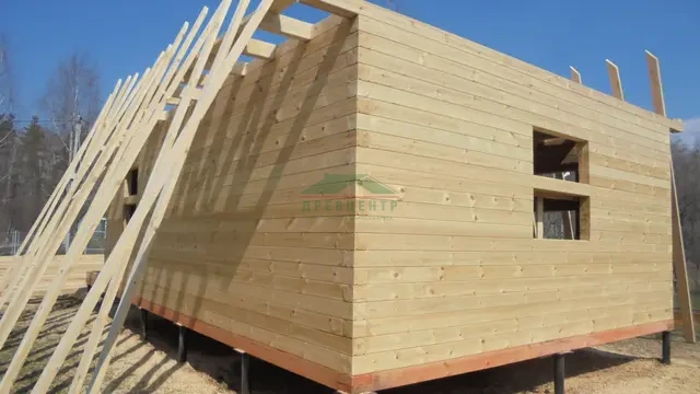 Строительство дома из бруса по проекту ДБ24 в Коломенском районе СНТ "Березка", фото 15 из 30
