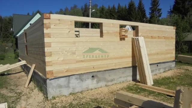 Строительство дома из бруса 7х9 в Ступинском районе СНТ Калинушка, фото 12 из 29