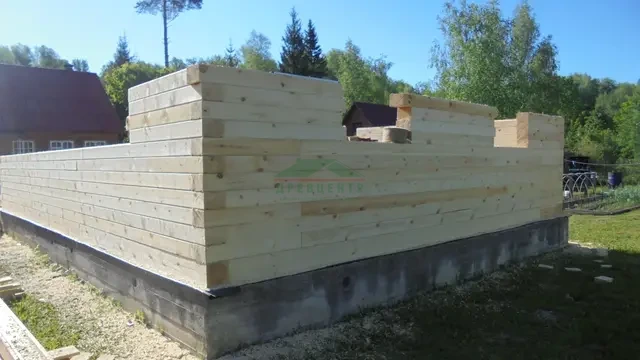 Строительство дома из бруса 7х9 в Ступинском районе СНТ Калинушка, фото 7 из 29