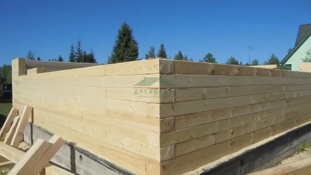 Строительство дома из бруса 7х9 в Ступинском районе СНТ Калинушка, фото 8 из 29