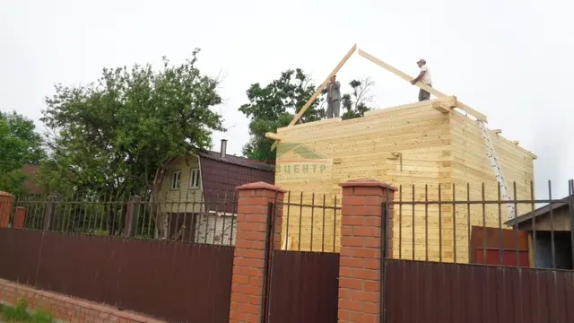 Строительство дома из бруса по проекту ДБ16 во Владимирской области Петушинском районе д. Болдино, фото 21 из 33