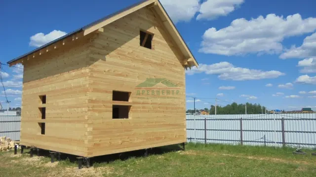 Строительство дома из бруса 6х6 в Сергиево Посадском районе д. Дубиненское, фото 24 из 26