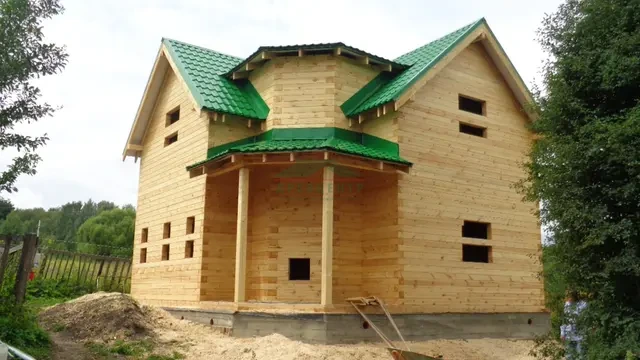Строительство дома из бруса в Тульской области Ясногорском районе д. Григорьевское, фото 27 из 32