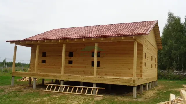 Строительство дома из бруса 8х11 в д. Букрино Калужской области, фото 23 из 24