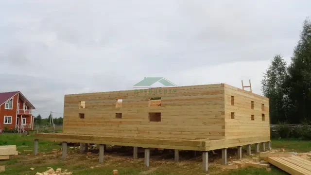 Строительство дома из бруса 8х11 в д. Букрино Калужской области, фото 7 из 24