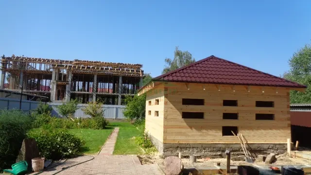Строительство беседки из бруса 6х6 в г. Апрелевка, фото 10 из 11