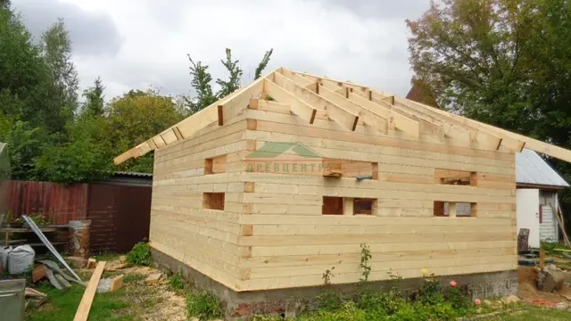 Строительство беседки из бруса 6х6 в г. Апрелевка, фото 7 из 11