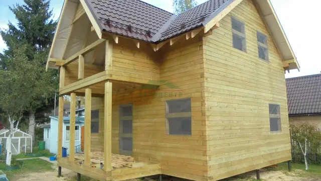 Строительство дома  из бруса в Клинском районе СНТ "Станкоцвет", фото 22 из 23