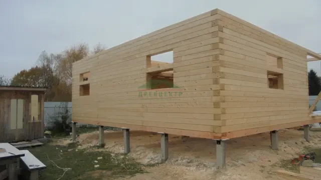 Строительство дома из бруса камерной сушки в Чеховском районе д. Скурыгино, фото 18 из 35