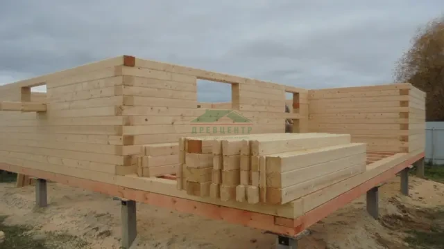 Строительство дома из бруса камерной сушки в Чеховском районе д. Скурыгино, фото 14 из 35