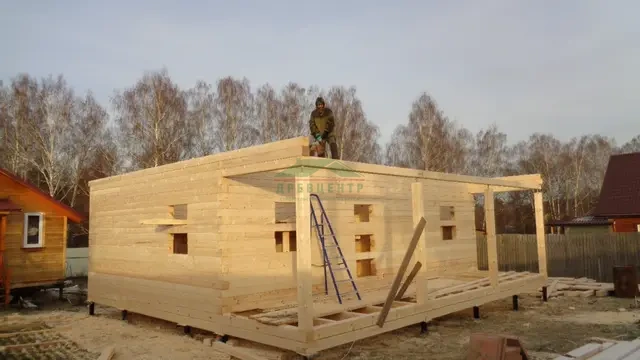 Строительство дома из бруса по проекту ДБ 108 в Чеховском районе Малое Петровское, фото 10 из 19
