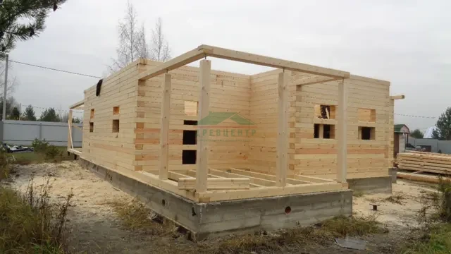 Строительство дома из бруса по проекту ДБ99 в Воскресенском районе д. Хорлово, фото 10 из 32