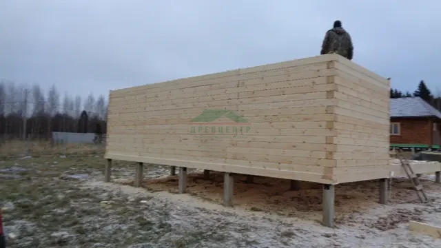 Строительство дома из бруса 6х9 в Ярославской области с. Глебовское, фото 9 из 20