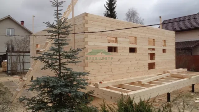 Строительство дома из бруса в Наро Фоминском районе д. Жедочи, фото 11 из 27