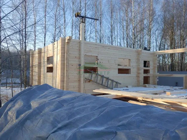 Строительство дома из бруса в Наро Фоминском районе д. Любаново, фото 8 из 24