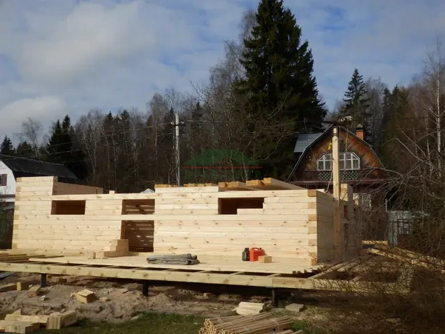 Строительство дома из бруса в Наро Фоминском районе д. Свитино, фото 7 из 24