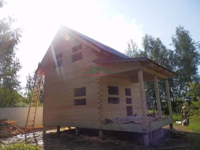 Строительство дома из бруса по проекту ДБ61 в Чеховском районе СНТ "Плужково", фото 17 из 17