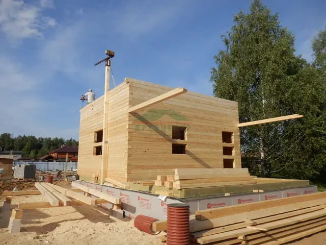 Строительство дома из бруса камерной сушки в КП " Лесной пейзаж", Новая Москва, фото 7 из 18