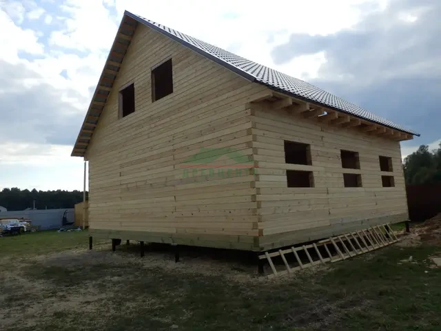 Строительство дома из бруса по проекту ДБ 70 в Чеховском районе д. Горелово, фото 15 из 15