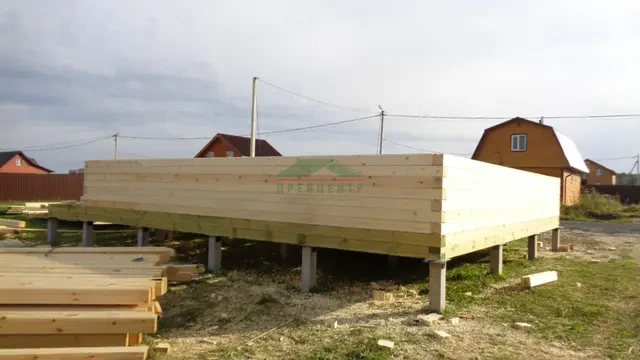 Строительство дома из бруса 8х9 в Ступинском районе д. Кубасово, фото 15 из 37