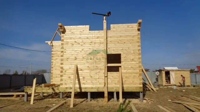 Строительство дома из бруса по проекту ДБ18 в  Тульской области д. Солопенки, фото 17 из 29