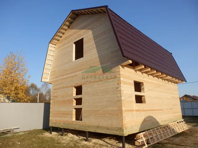 Строительство дома из бруса 6х8 в Раменском районе с. Михеево, фото 13 из 14