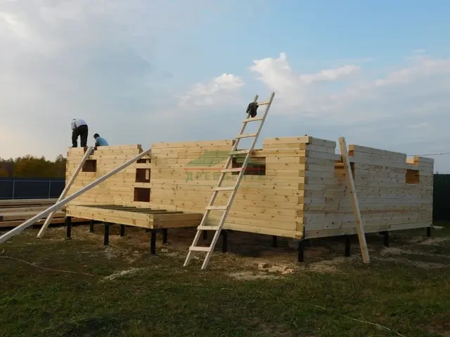 Строительство дома из бруса по проекту ДБ139 в Калужской области д. Хрустали, фото 11 из 30