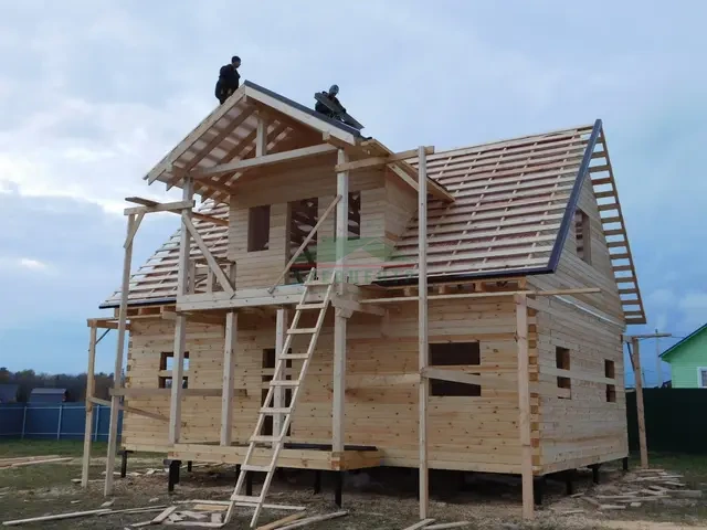 Строительство дома из бруса по проекту ДБ139 в Калужской области д. Хрустали, фото 21 из 30