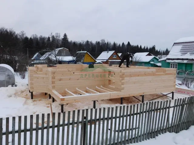 Строительство дома из бруса по проекту ДБ 62 в Сергиевом Посаде, фото 8 из 25