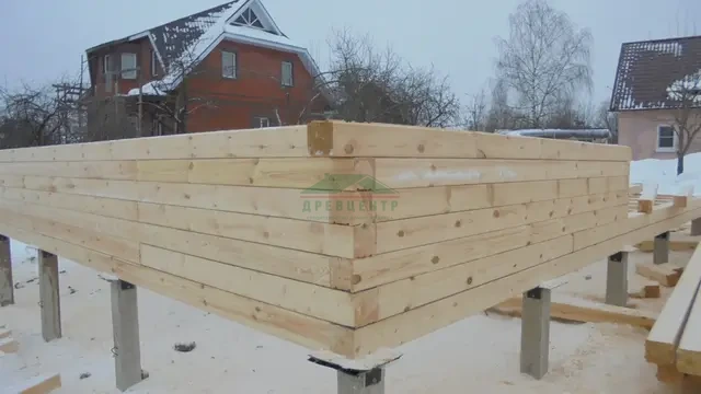 Строительство дома из бруса в П. Ивановское г. Москва, фото 7 из 30