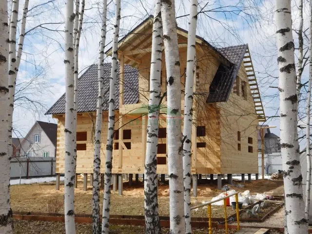 Строительство дома из бруса по проекту ДБ 96 в Заокском районе д. Никоновка, фото 24 из 30