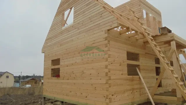 Строительство дома из бруса в Калужской области д. Орехово, фото 14 из 21